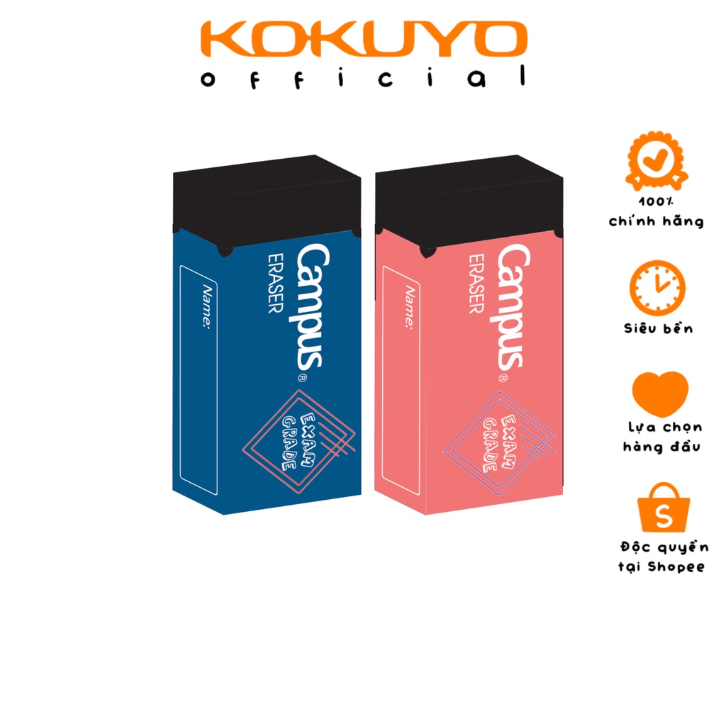 Exam Grade Black Eraser No Dust Campus Genuine Kokuyo Japan Shopee