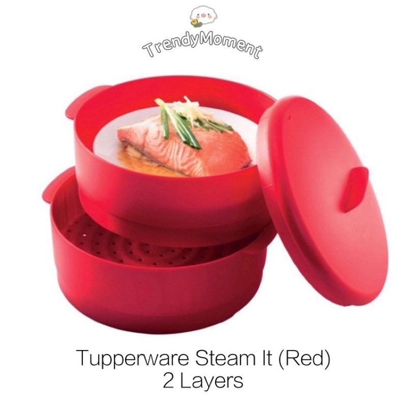 🔥READYSTOCK🔥 Tupperware Steam it Red set | Shopee Malaysia
