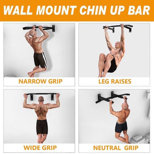 Thicken Wall-mounted Horizontal Bar Gym Exercise Stretching Pull-ups Push- ups Training Bar Sports Sit-ups Fitness Equipment - AliExpress