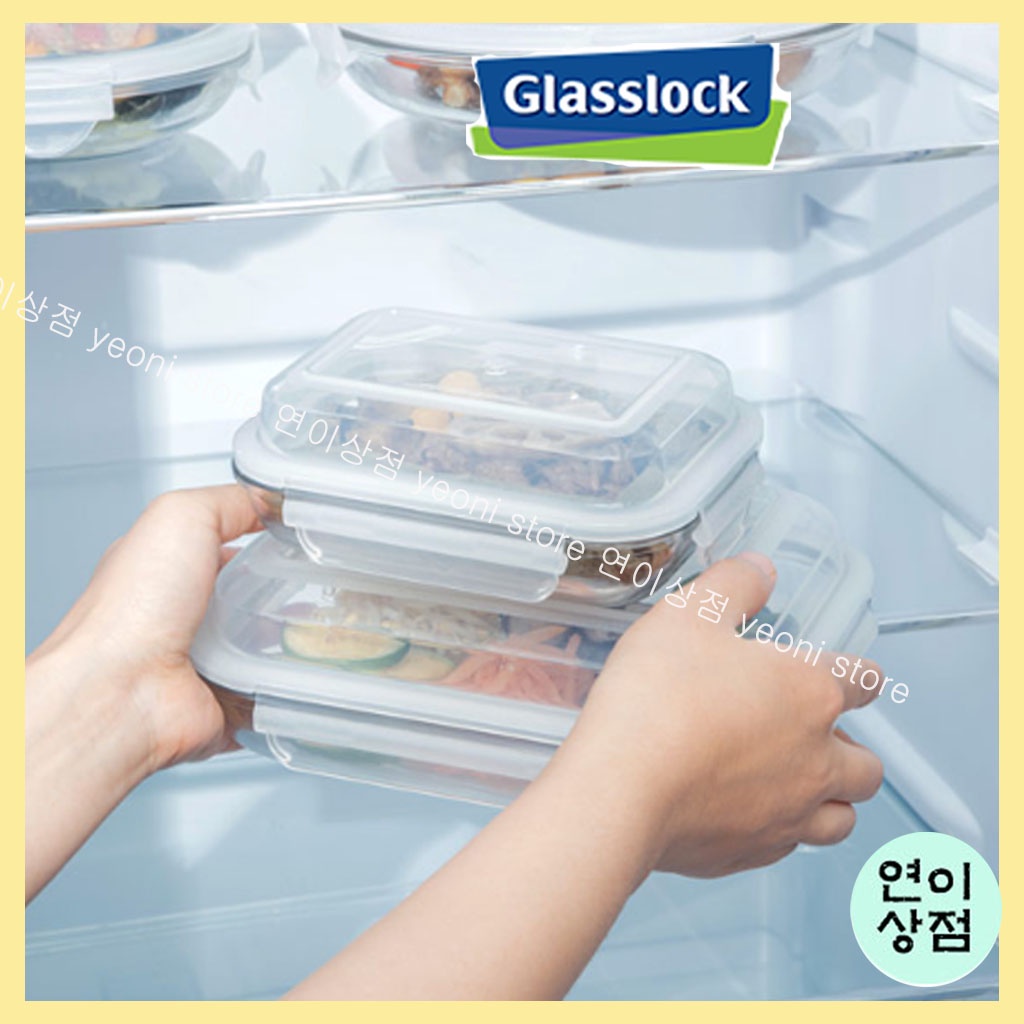 glasslock on the table salad lunch box bowl container storage boxes for ...