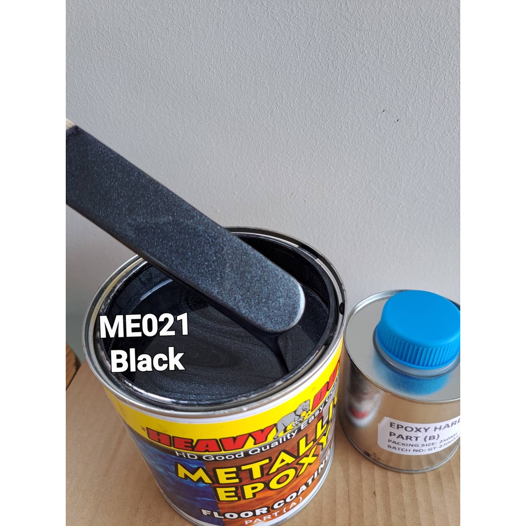 ME021 BLACK Metallic Epoxy Paint 1L METALLIC EPOXY PAINT HEAVY 