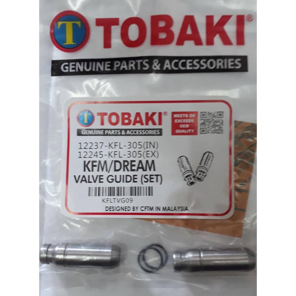 TOBAKI VALVE BUSH GUIDE SET EX5/ DREAM/ WAVE 100/ WAVE 125/ W125/ W110