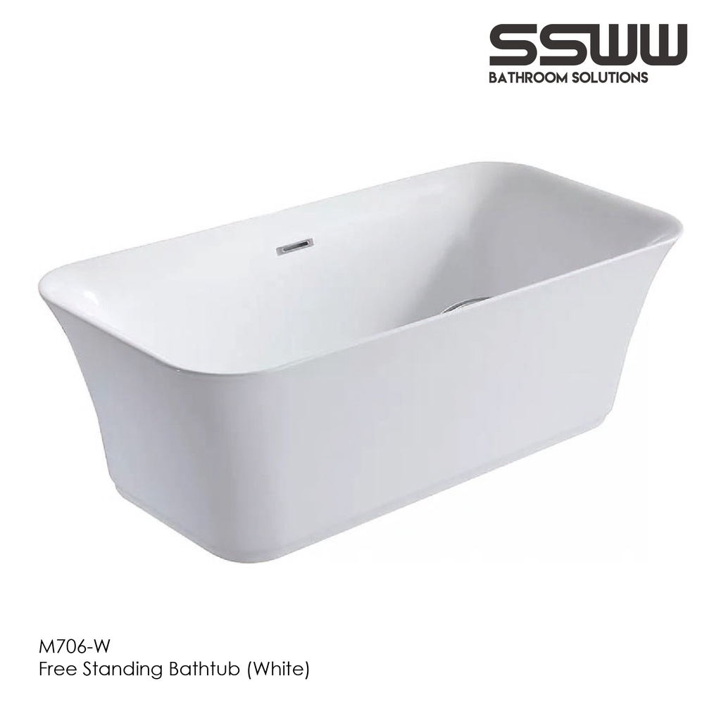 SSWW M706W FREE STANDING BATHTUB (293 LITRES) Shopee Malaysia