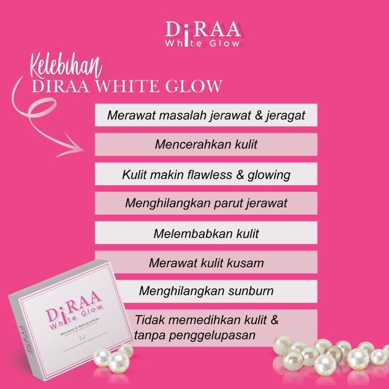 🔥FREE POS🔥DIRAA WHITE GLOW 3 IN 1 ORIGINAL HQ | Shopee Malaysia