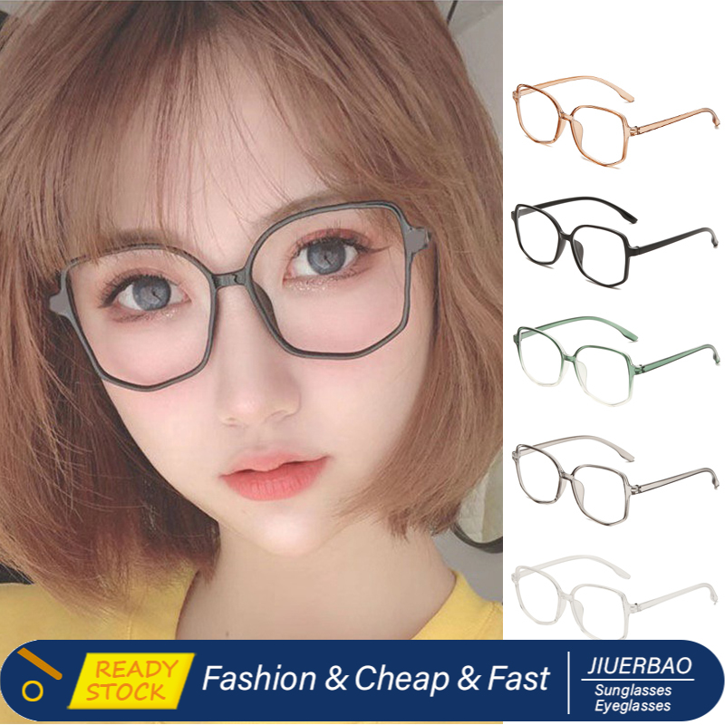 Korean Oversized Glasses Flexible Frame Transparent Eyeglasses