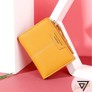 Taomicmic Short Zipper Fold Wallet Multifunctional Coin Purse