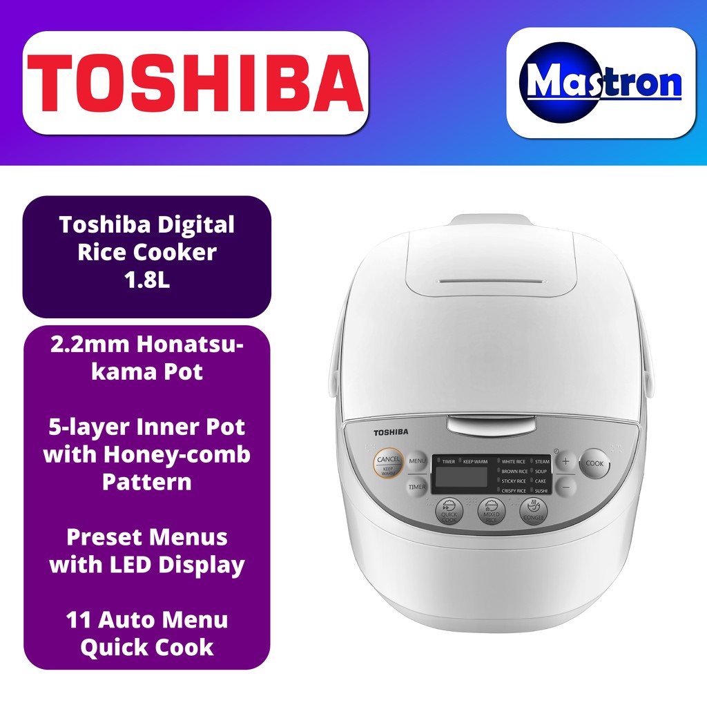 Toshiba Digital Rice Cooker 1.0L 1.8L RC10DH1NMY RC18DH1NMY