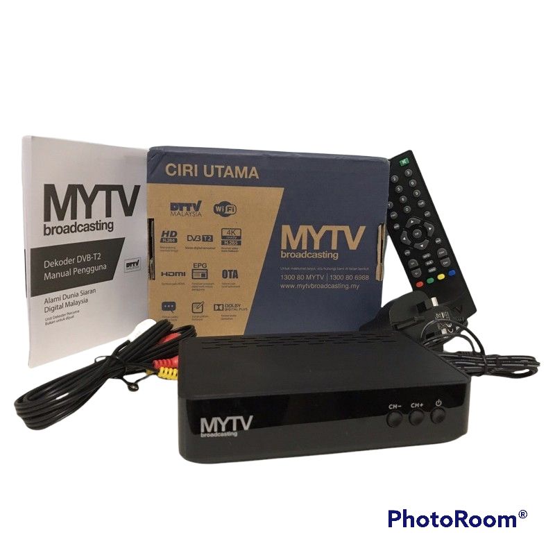 🔥Hot🔥 MYTV Original Malaysia Digital Tv myfreeview DVB T2 Decoder ...