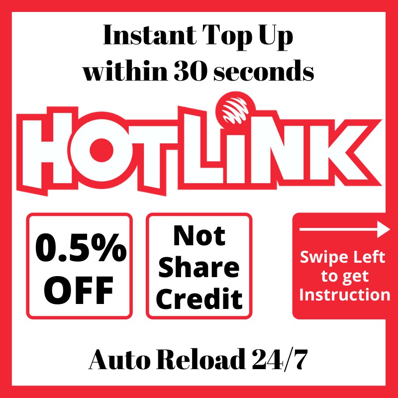 Auto [2% OFFER ] MAXIS HOTLINK Top Up !!! RM5 / RM10 / RM30 / RM50 ...