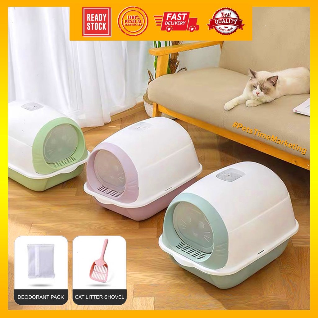 Oval cat best sale litter box