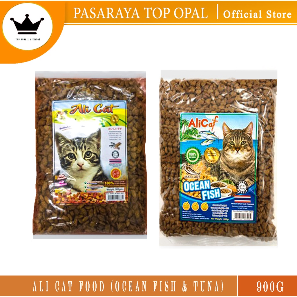 Ali Cat Premium Cat Food makanan kucing Ocean Fish Tuna 900g