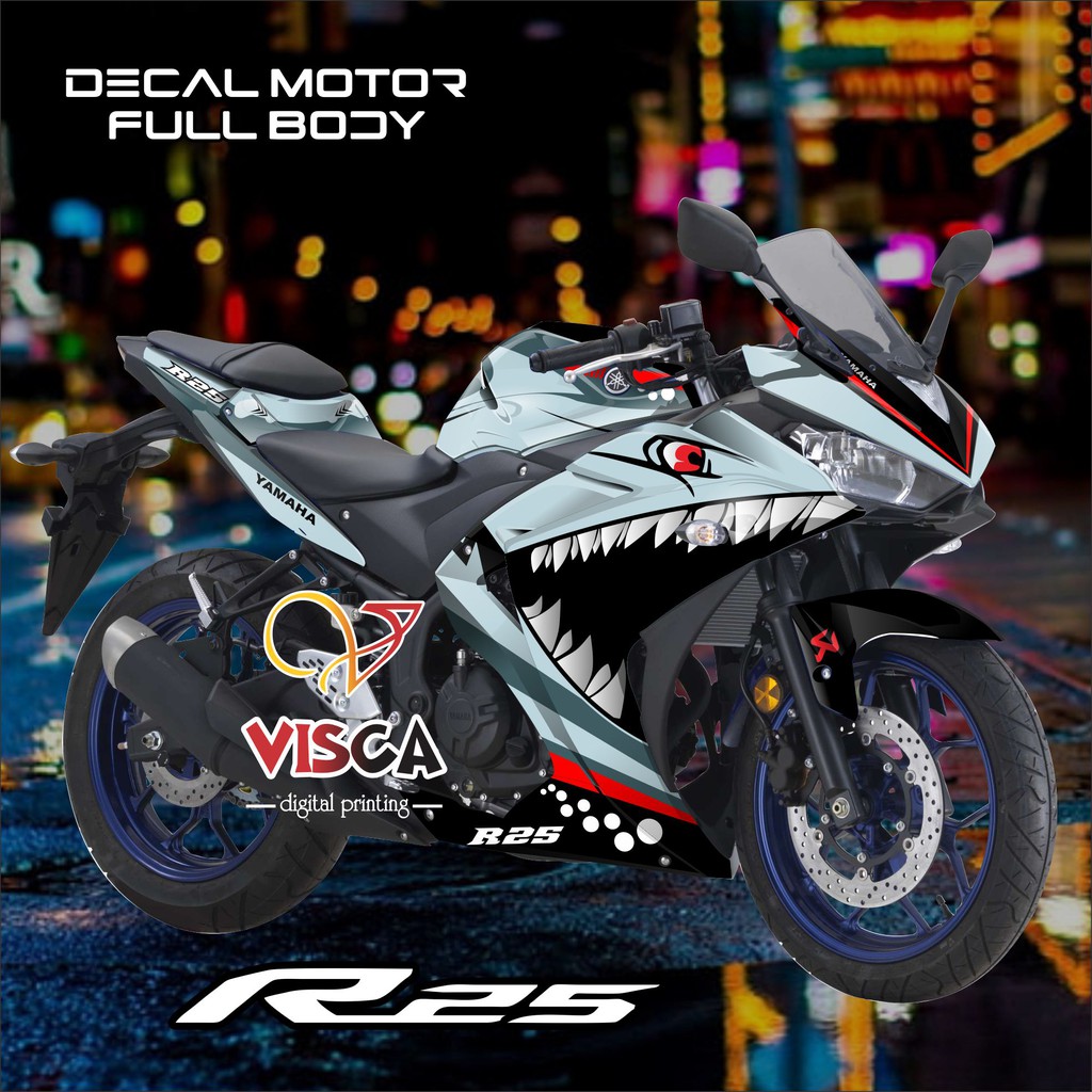 R25 Old Full Body Decal R25 Old Full Body Decal R25 Old Shark Sticker ...