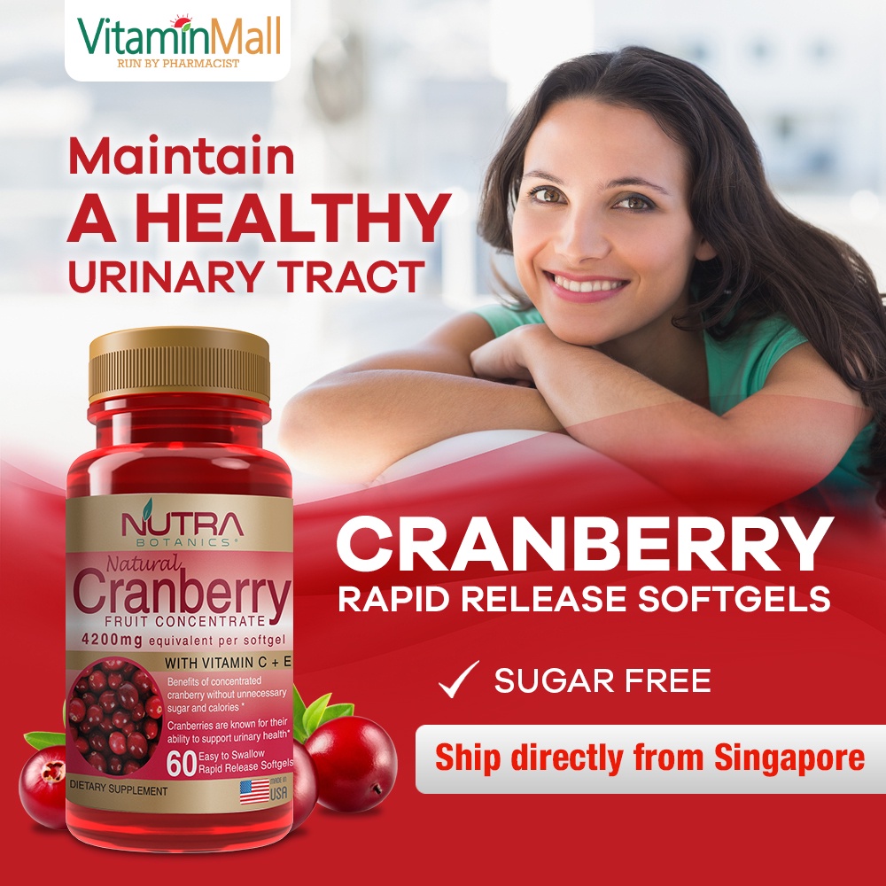 Nutra Botanics Cranberry Urinary Tract Health Supplement Cleanse