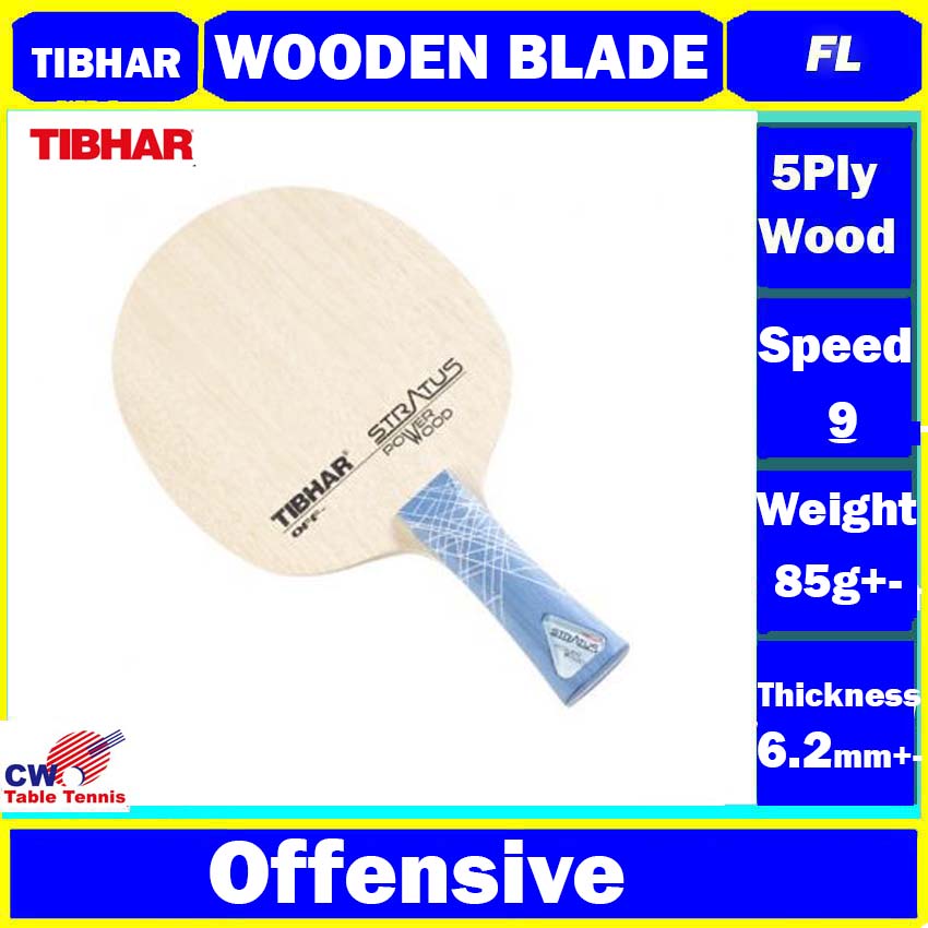 Tibhar Stratus Power Wood table tennis 5ply wood Blade ping pong kayu wooden offensive ping pong