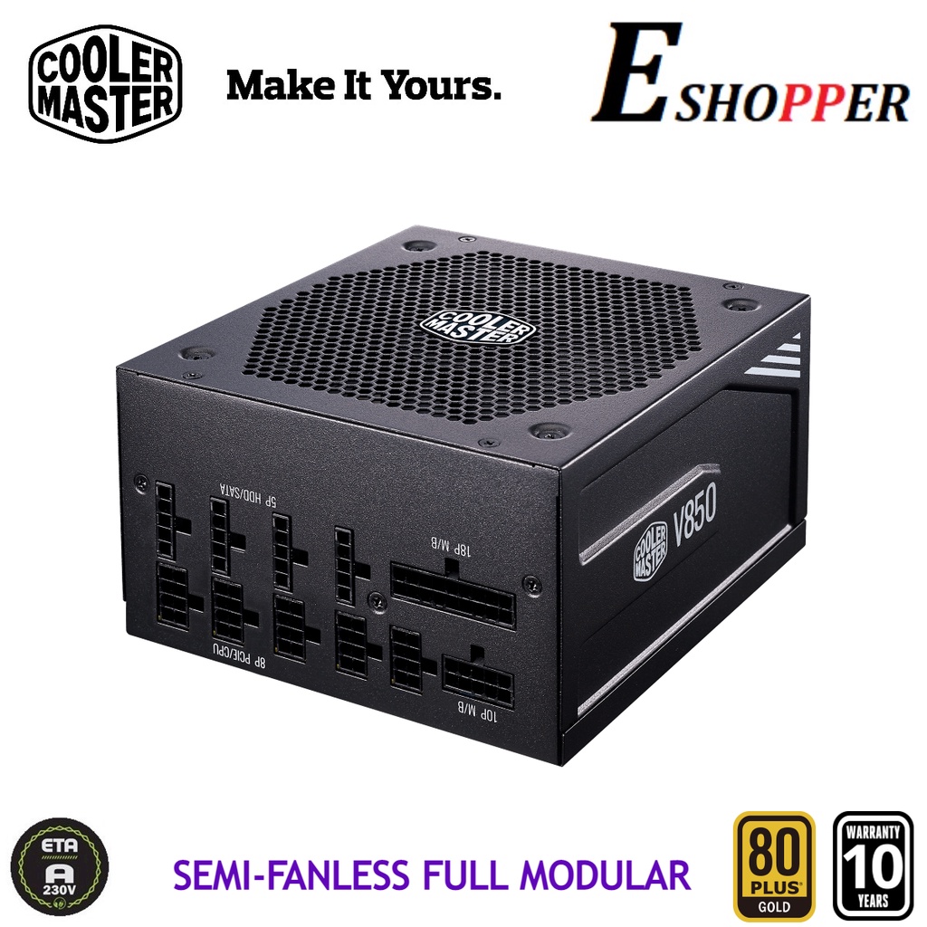 COOLER MASTER V850 / V750 GOLD V2 SEMI-FANLESS FULL MODULAR POWER ...