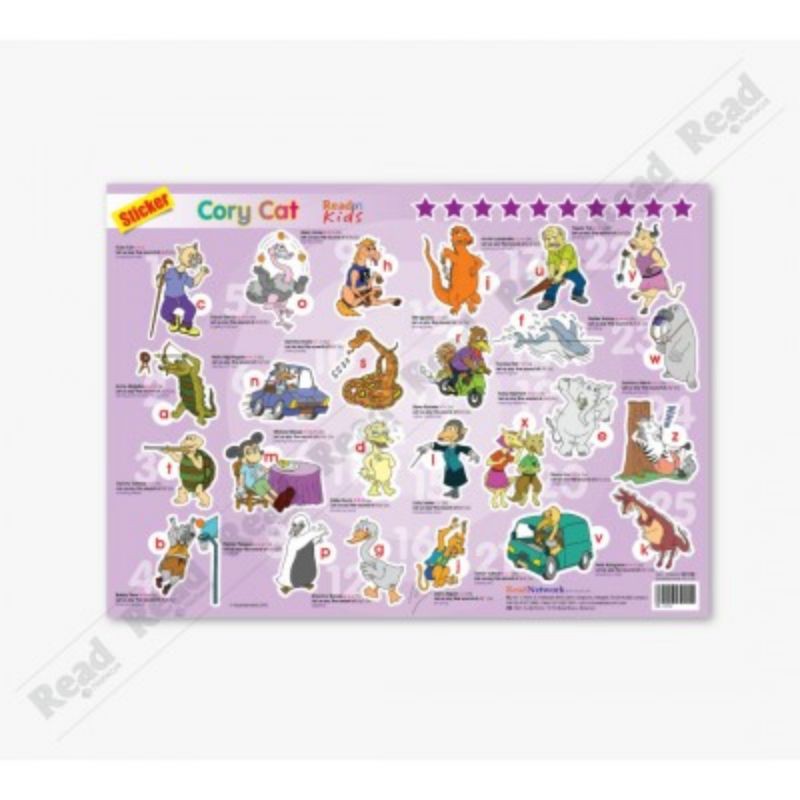 (TLS 🇲🇾) STICKER READEASY CORY CAT ABU ADA AYAM | Shopee Malaysia
