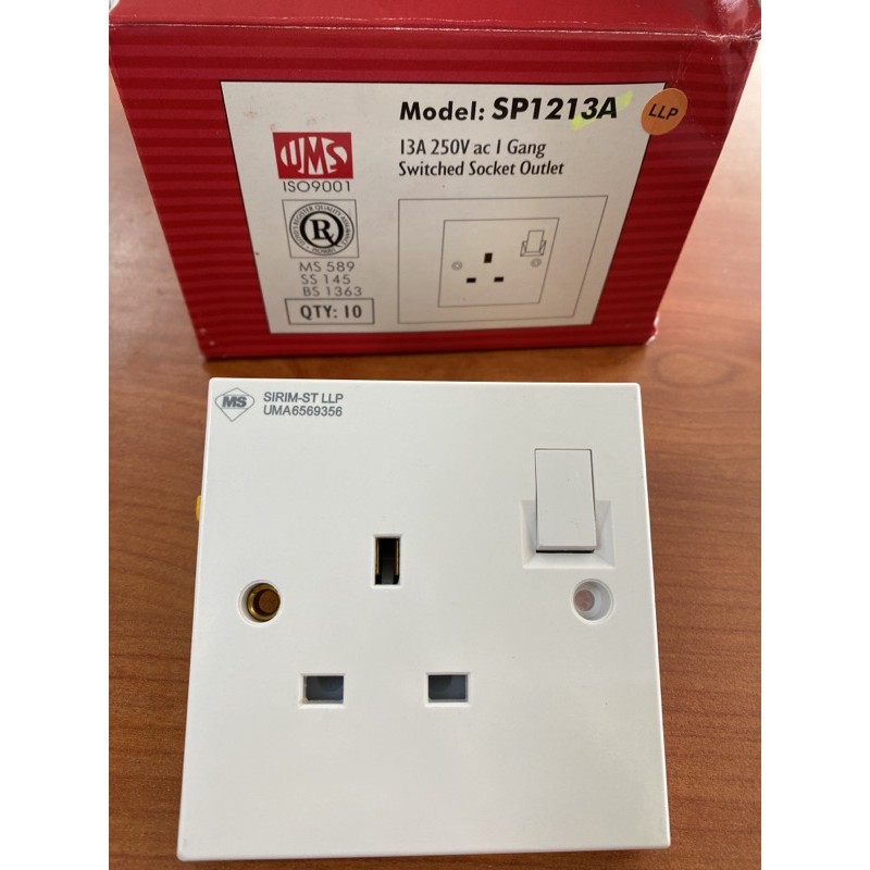 UMS 2913 /1213 13AMP SWITCH SOCKET SIRIM | Shopee Malaysia