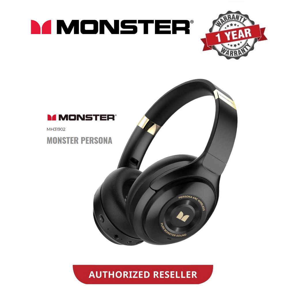 MONSTER PERSONA ACTIVE NOISE CANCELLING HEADPHONES Bluetooth I Deep Bass Stereo Sound I Quick Charge