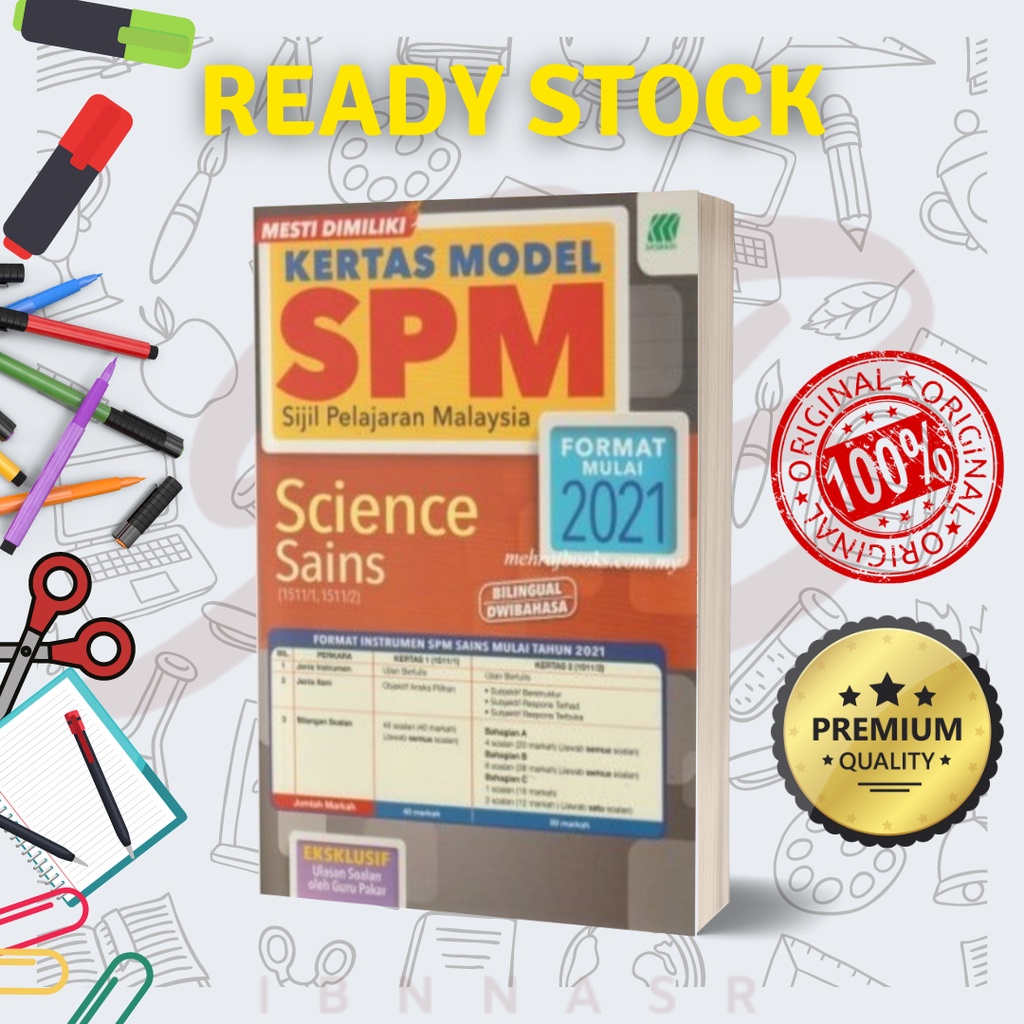 BUKU LATIHAN SEKOLAH | Kertas Model SPM Science (Bilingual) | Shopee ...