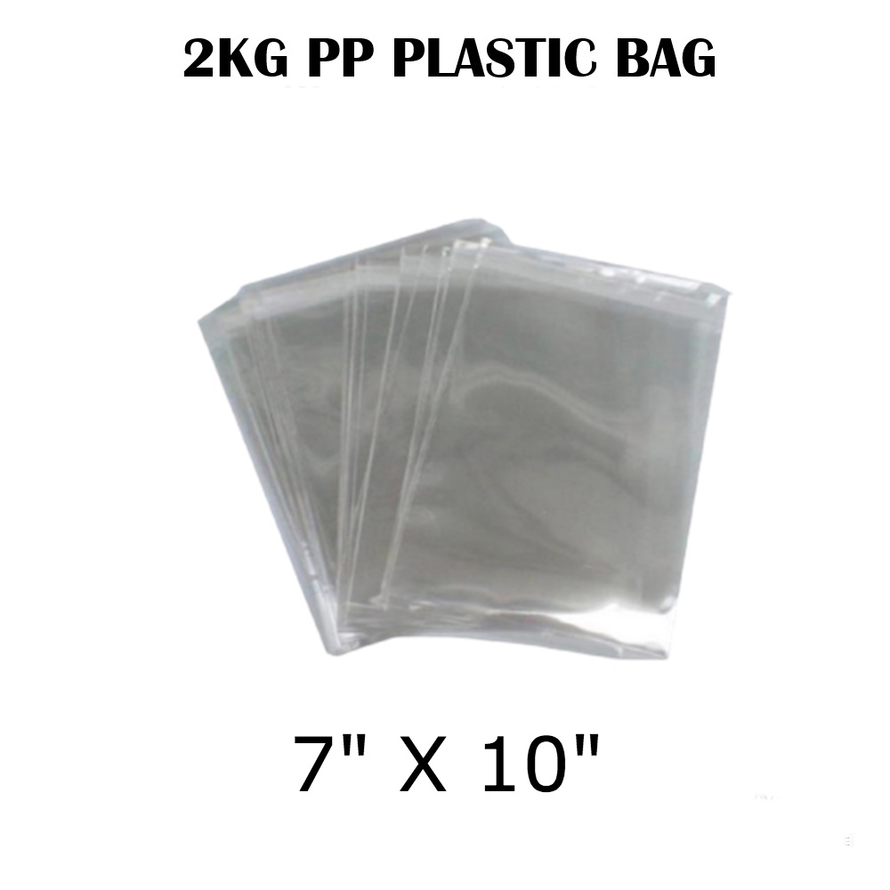 PP Plastic Bag Transparent Plastic Plastik Clear 0.04 (2KG) | Shopee ...