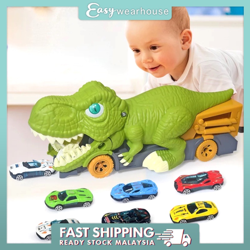 EASY WEARHOUSE Dinosaur Truck Devouring Car Play Toy Vehicle Swallow ...