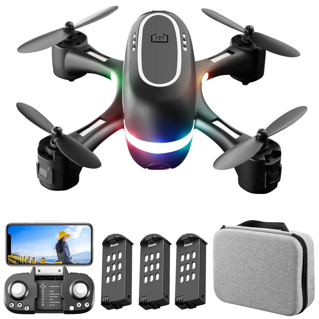 Mini RC Drone with Camera 720P Dual Camera Optical Flow Positioning RC ...