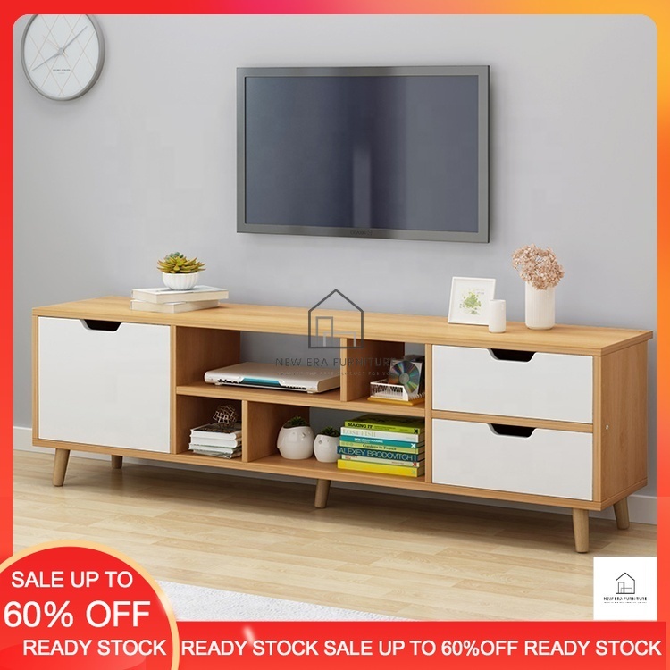 Nordic Modern Simple Style Wooden TV Console Storage Cabinet | Shopee ...