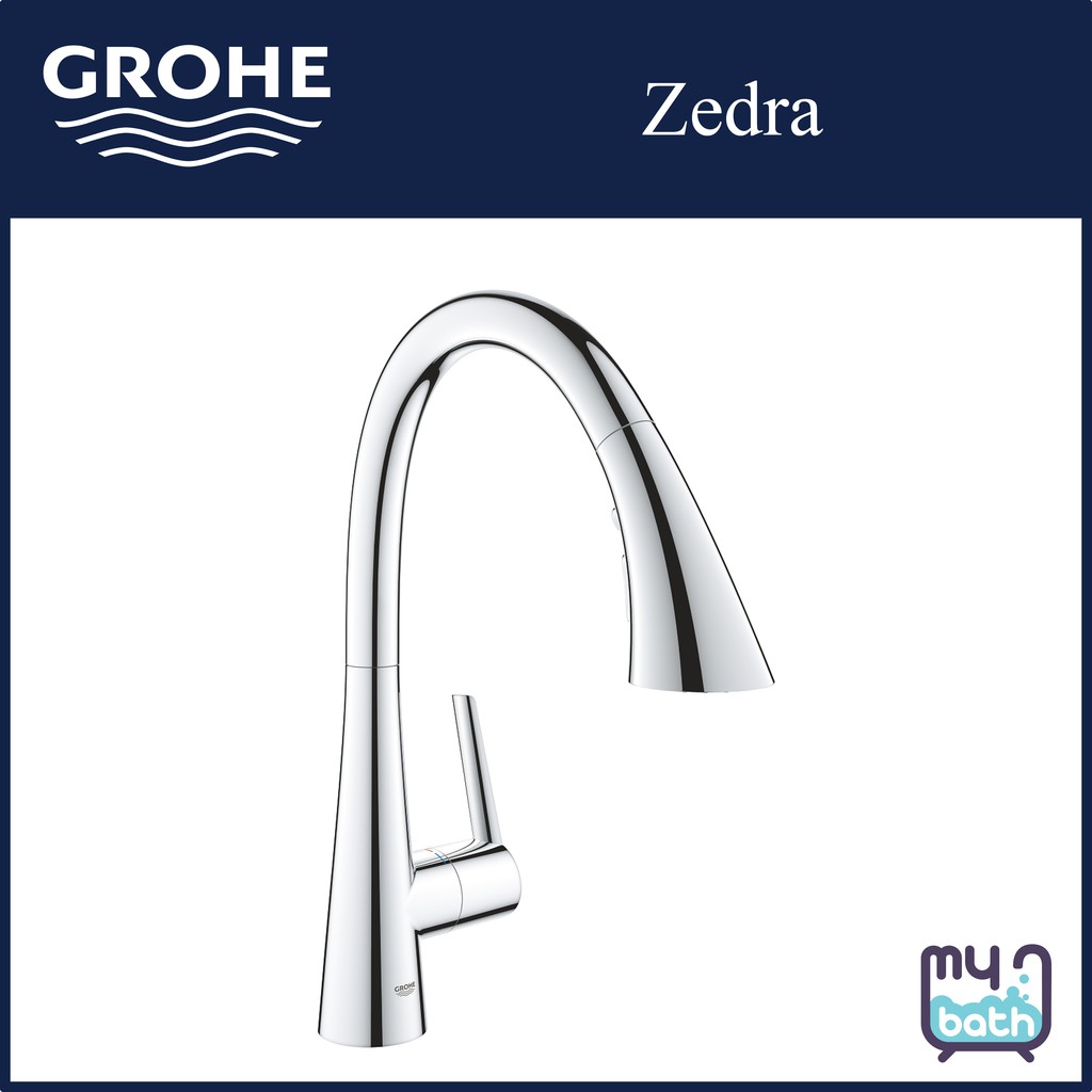 Grohe 32294002 Zedra Kitchen Sink Mixer With Pull Out Trio Spray   Fce05610f7c222c0eb8ac48b322545bc