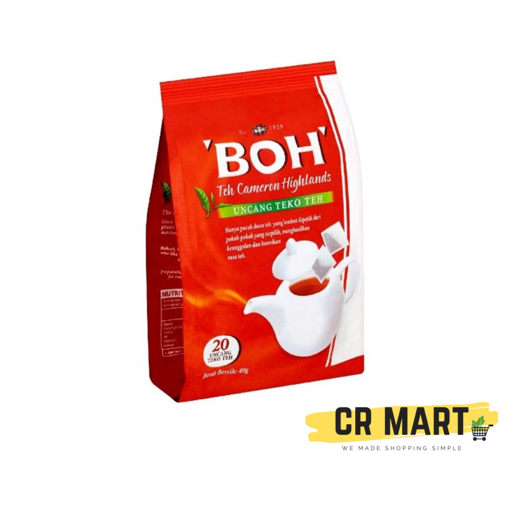 BOH Cameron Highlands - Tea (2g X 20 Potbags) | Shopee Malaysia