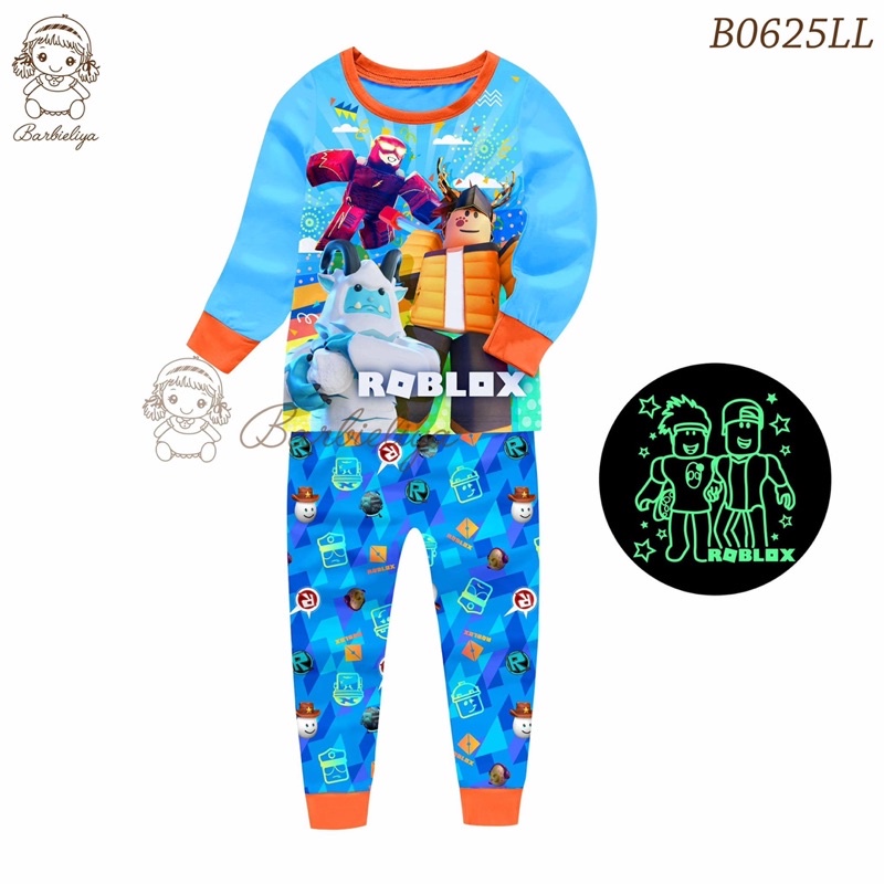 CLEARANCE Barbieliya B0625LL Roblox Glow In The Dark Boy Pyjamas (3/4/5