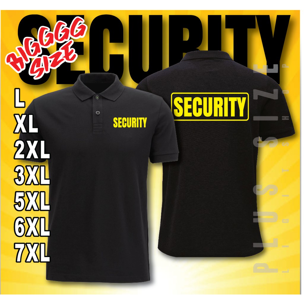 🇲🇾🇲🇾 SECURITY Polo Collar Shirt Baju Sekuriti Ready Stock | Shopee Malaysia
