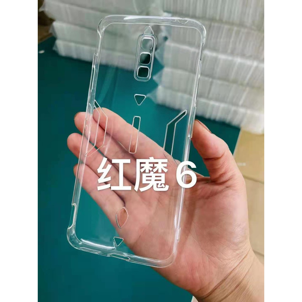 Red Magic 7 7S 6 Pro Casing Slim Transparent Clear Soft TPU Silicone ...