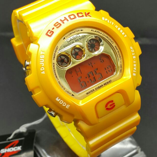 G Shock DW6900 mango yellow