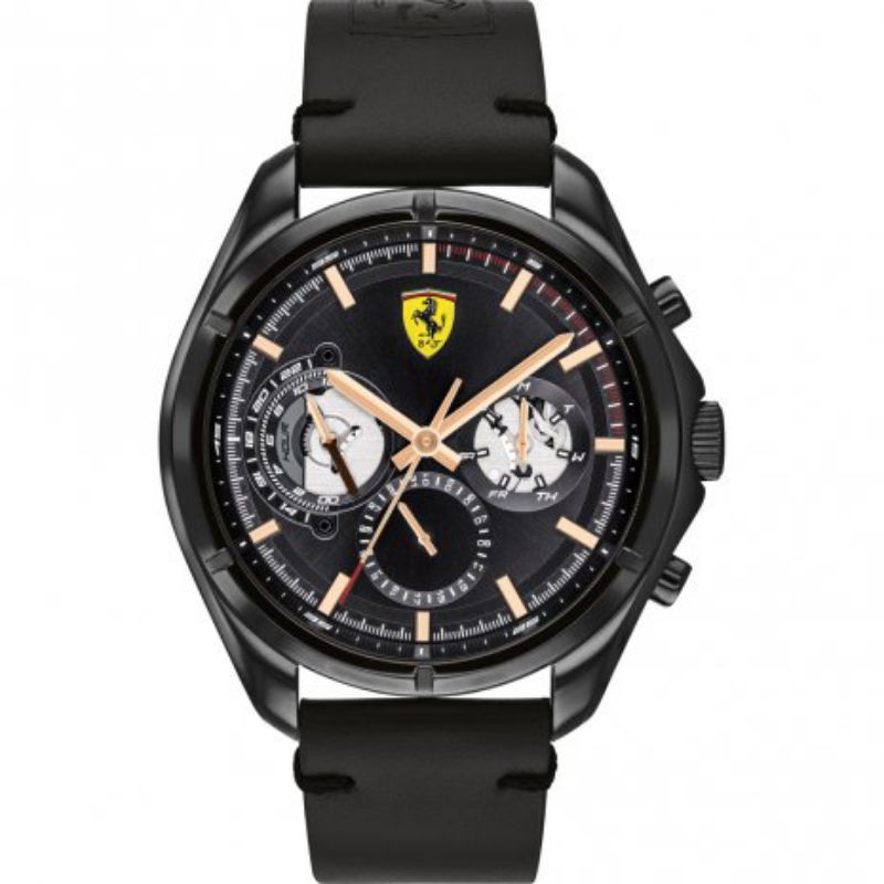 Scuderia Ferrari 0830752 Speedracer Black Dial Stainless Steel Case ...