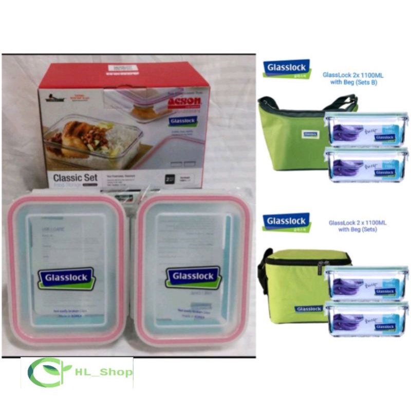 GlassLock Classic Rectangular Shape Not Easily Broken Glass Food ...