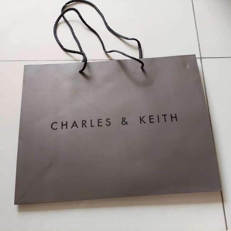 Charles and keith fashion paper bag