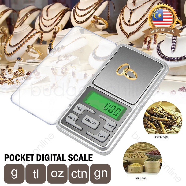 Pocket Scale Digital 0.01g/500g – Jewelry Gold Weighing Scale With Tray ...