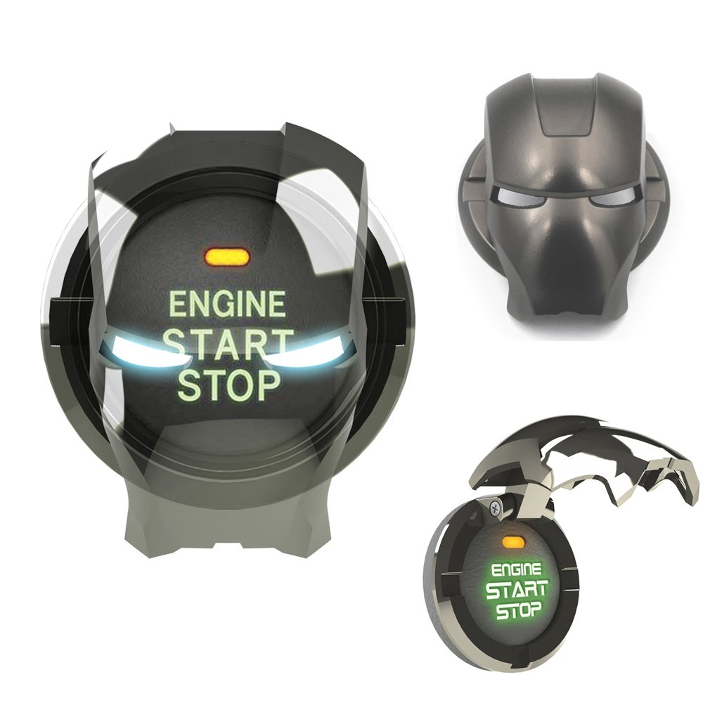 DM Metal Solid Ironman Universal Car Engine Start Stop Push Button ...