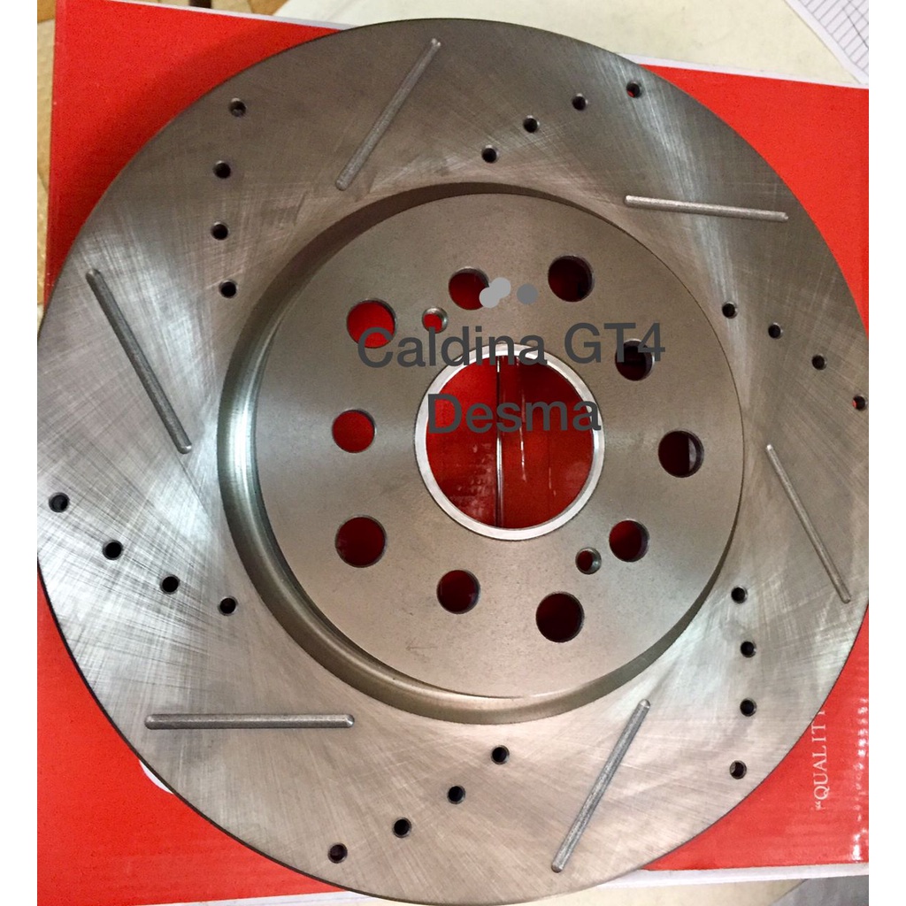 TOYOTA Caldina GT4 RSS Sport disc rotor with slotted & cross drilled ...