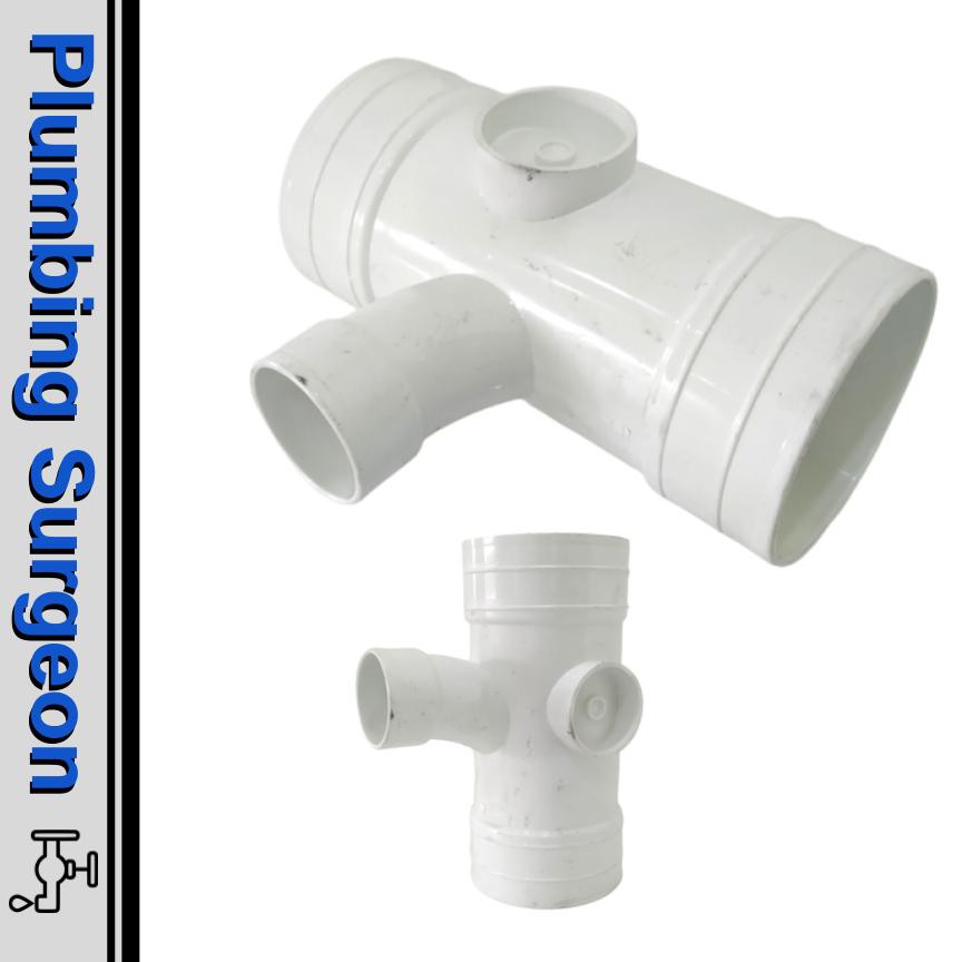 Pipe Fitting UPVC Reducing Tee Pvc Pipe 110 Upvc Fitting Plumber Tools ...