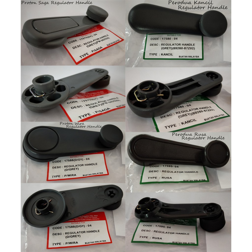 Proton Wira / Saga / Perodua Kancil / Viva / Rusa Window Regulator ...