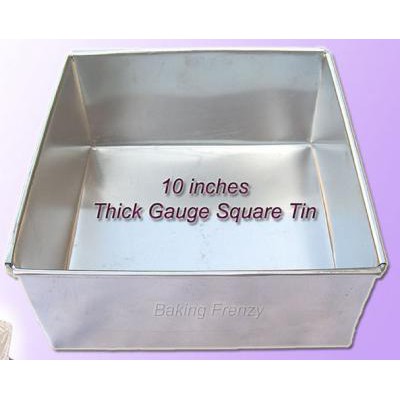 EURO TINS Rectangle Birthday Wedding Anniversary Cake Baking Pan 10 (25cm)