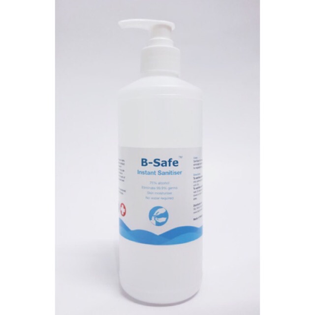 B-Safe Instant Sanitiser 500mL (75% Alcohol) *New packaging* | Shopee ...