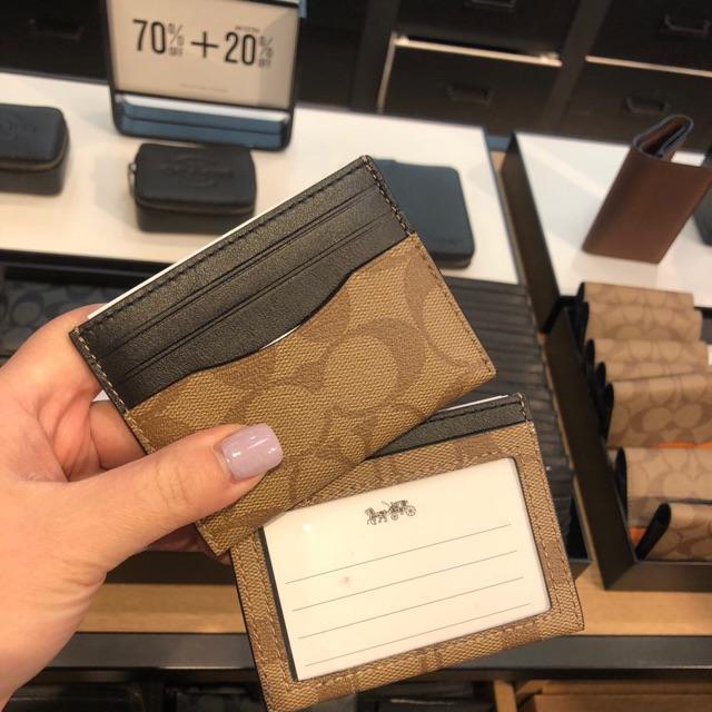 coach slim card holder