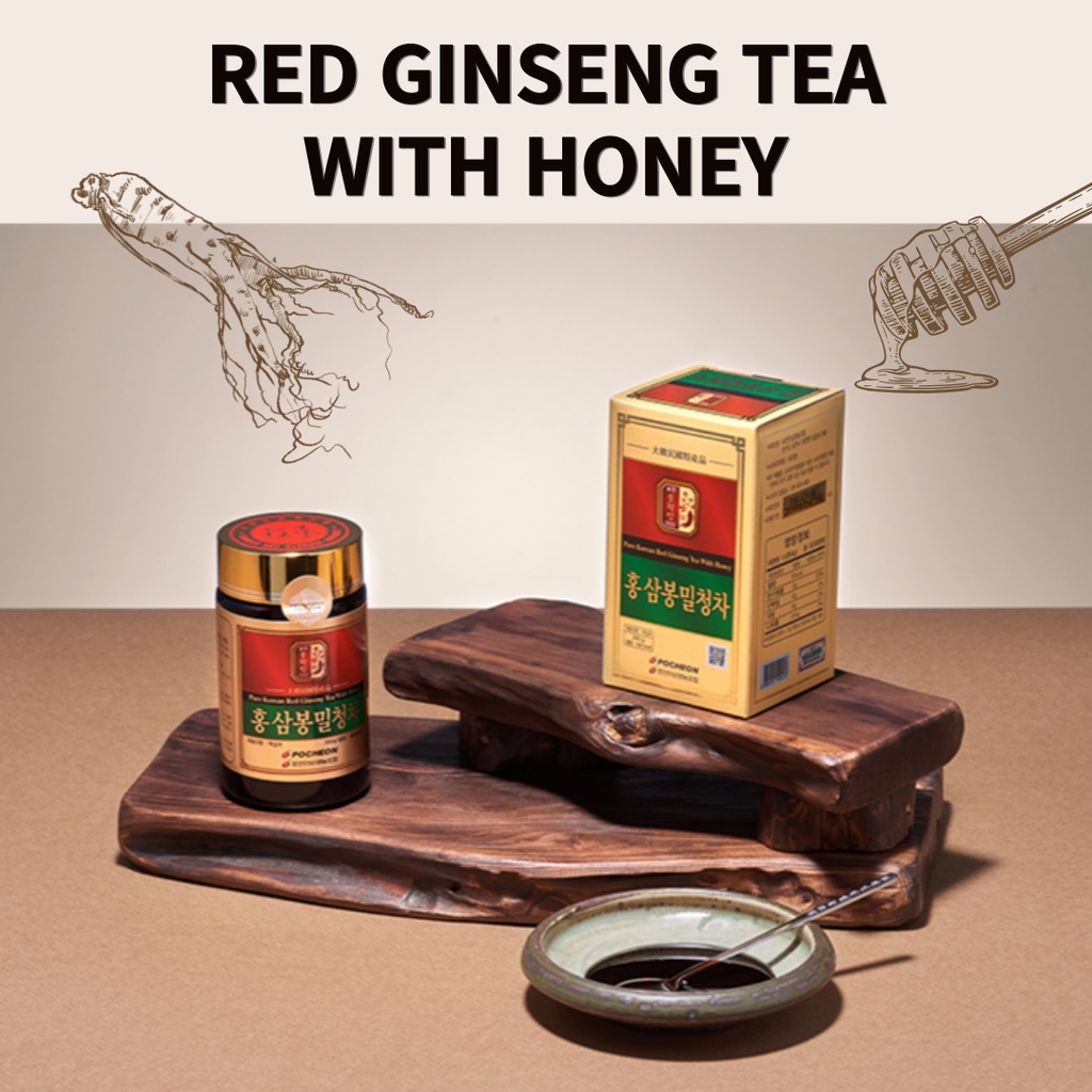 Pure Korean Red Ginseng Tea with Honey / 240g / Made in Korea | Shopee ...