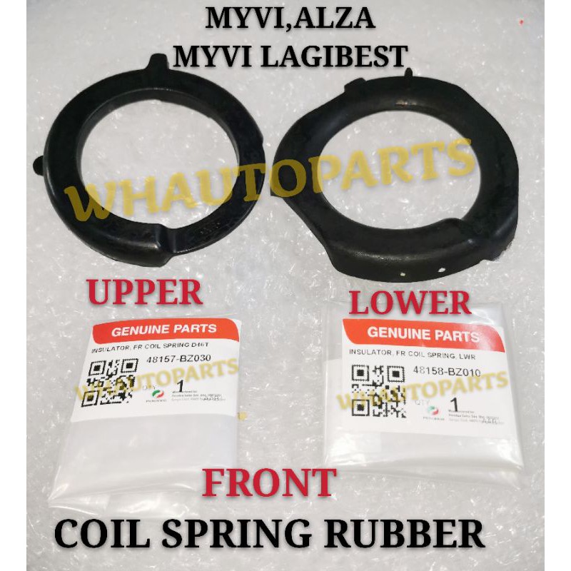 COIL SPRING RUBBER ORIGINAL FRONT UPPER LOWER MYVI ALZA PERODUA