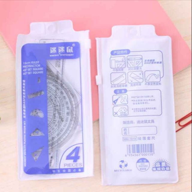 Plastic Ruler Korean Student Stationery Drawing Supplies | Shopee Malaysia
