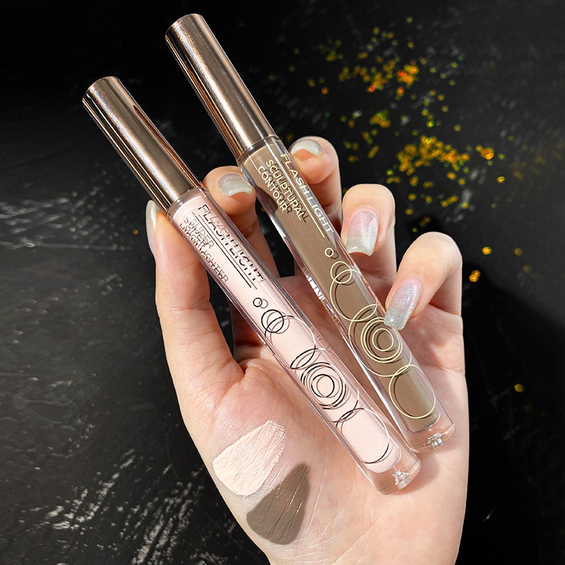 Liquid highlighter contouring pen glitter powder brighten natural matte ...