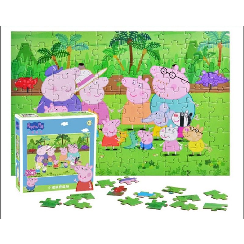 Peppa Pig Jigsaw Puzzle 60/100 Pieces Children's Educational Toys 4-8 ...