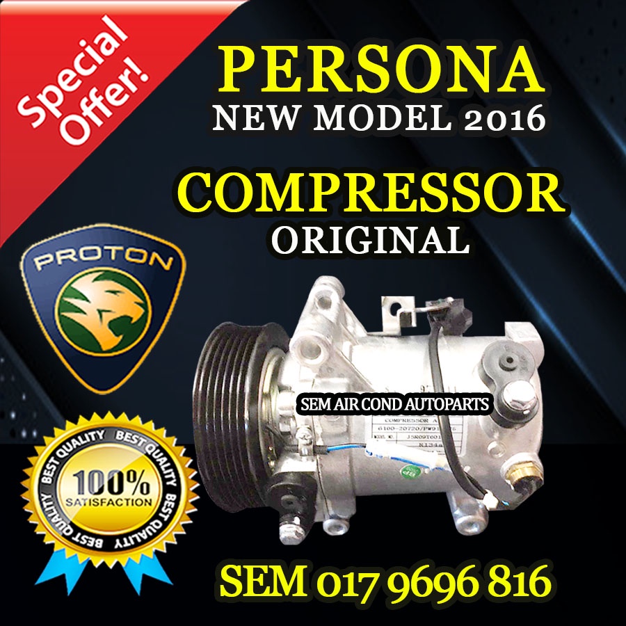 PROTON PERSONA NEW MODEL VVT 2016 ORIGINAL UCM COMPRESSOR/ KOMPRESOR